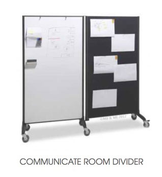 Combo Rolling Whiteboard / Room Divider / Cork Board